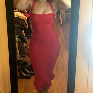 Sexy Red FishTail Party /Cocktail Bandage Dress XS